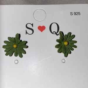 925 silver post flower 🌸 earrings